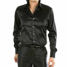 The satin blouse are affordable and will upgrade your wardrobe outstanding in an instant. Mens Black Fitted Silk Shirt Shop The World S Largest Collection Of Fashion Shopstyle Uk