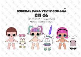 Join millions of other girls at dressupwho.com and play the latest free dress up games for girls. Kit 06 P Vestir Com Imas Bonecas Lol No Elo7 Fumiga C54f8d Lol Dolls Barbie Paper Dolls Lol