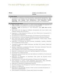 Resume Format For 5 Years Experience In Testing Resume Format Resume Format Manual Testing Resume Software