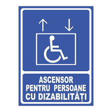 Indicator Ascensor Pentru Persoane Cu Dizabilitati Autocolant Pvc 20x26cm Emag Ro