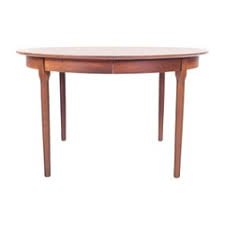 Signature design by ashley hammis round dining room drop leaf table, dark brown. Round Dining Tables With Leaves 6 For Sale On 1stdibs