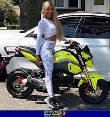 Cutie On A Honda Grom - Honda Unknown Honda - Id 675358 Honda Grom Motorcycle Girl Biker Chicks