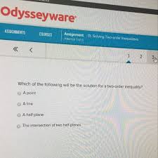 Odysseyware answer key pre algebra pdf download. Which Of The Following Will Be The Solution For A Two Order Inequality Brainly Com