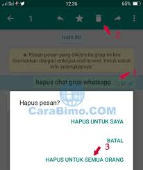 Cara Menghapus Gambar Dan Chat Di Grup Whatsapp