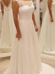 Our wedding gowns are made to order. A Line Sweetheart Floor Length Chiffon Lace Beaded Wedding Dresses Abc Bohoprom