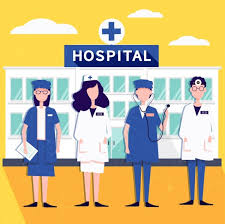 Doctor and nurse, cartoon physician nursing, doctors and nurses cartoon, cartoon character, child, cartoon arms png. Hospital Background Doctor Nurse Icons Colored Cartoon Free Vector In Adobe Illustrator Ai Ai Format Encapsulated Postscript Eps Eps Format Format For Free Download 2 77mb