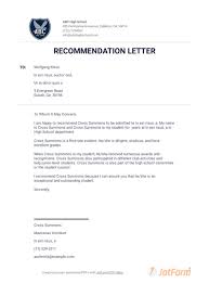 Letter Of Recommendation For College Pdf Templates Jotform
