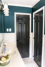 Teal Painted Bathroom Makeover Beige Bathroom Teal Bathroom Bathroom Colors