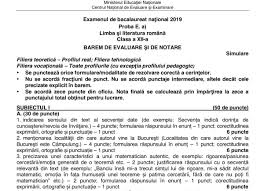 Simulare bac 2021 limba romana. Barem Simulare Limba È™i Literatura RomanÄƒ Clasa A Xii A DescarcÄƒ Baremul De Corectare È™i Notare De La Simularea La Limba RomanÄƒ Edupedu Ro