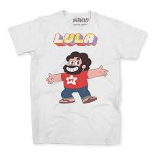 Camiseta Algodao Lula Desenho Cartoon Steven Universo Engraçada Politica  Esquerda Nervous