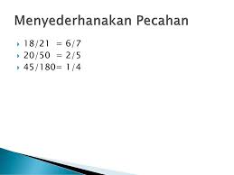 Soal matematika sd kelas 6 mengubah pecahan menjadi pecahan yang. Pecahan Review Ppt Download