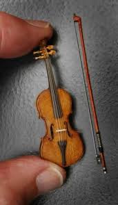 For You To Practice Mini Things Miniature Dolls Tiny Violin