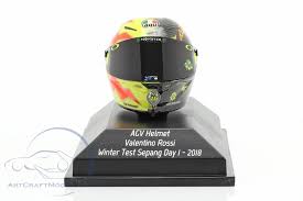 Motorsport kunstdruck von valentino rossi a4 größe (29,7x21cm) inklusive weißem rand. Valentino Rossi Winter Test Sepang Day 1 Motogp 2018 Agv Helm 399180066 Ean 4012138162419