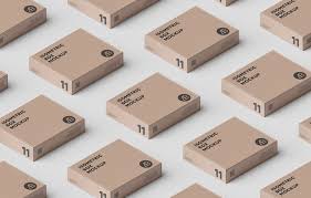 Customize the square shipping box mockup items. Isometric Boxes Mockup Mockup World