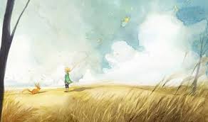 Little Prince In Wheat Field Cartoon And Animation Paint By Number Numeral Paint Vector antique engraving drawing illustration of wheat ear isolated on white background a creative rainbow gradient line drawing cartoon wheat. little prince in wheat field cartoon and animation paint by number