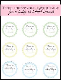Thank your guests with a small gift. Free Printable Baby Shower Favor Tags In 20 Colors Baby Boy Shower Favors Simple Baby Shower Baby Shower Favor Tags