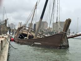 la nia replica ship sinks in corpus