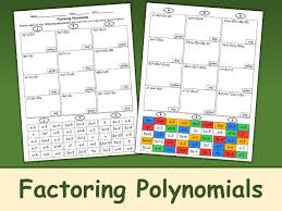 Factoring Polynomials Color Mosaic Teaching Resources Swbat multiply polynomials with a various number of terms and degree. factoring polynomials color mosaic