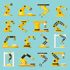Automation Conveyor Orthogonal Flat Icons Set Flat Icon Flat Icons Set Icon Set