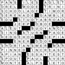 La Times Crossword 25 May 20 Monday Laxcrossword Com