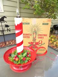 Large Vtg Electric Christmas Candle Box Jones Metal Abolite Decoration Tree Vintage Christmas Candles Vintage Holiday