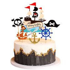 There are 443 run for cake for sale on etsy, and they cost $18.32 on average. Pirate Ship Theme 7 Pcs Cake Topper Nautical Theme Birthday Cake Personalized Custom Customized Birthday Party Amazon Com Grocery Gourmet Food