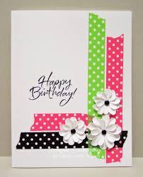 Simple card making ideas free. Classy Cards N Such Bold Dot Tape Card Simple Cards Greeting Cards Diy Homemade Birthday Cards