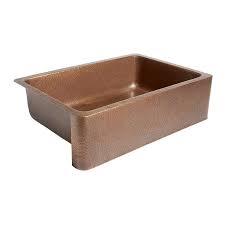 apron front copper sink