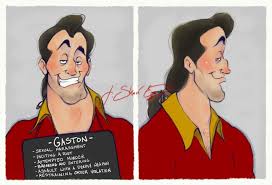 Il love your work man !! Disney Villain Gaston Beauty And The Beast Mugshot J Shari Ewing Walyou