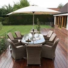 Dorset Rattan Garden Furniture Venice 8 Seater Oval Dining Set Garden Furniture Sets Terrace Furniture Rattan Furniture Set