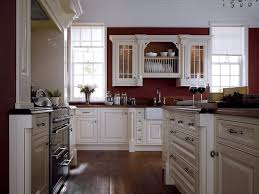 red kitchen walls