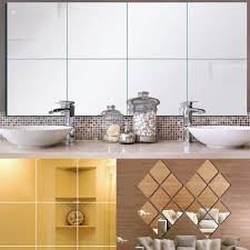 With our decorative wall decals, it is easy to create a new look and change the style of a room in a matter of minutes. 40 Pcs Self Adhesive 3d Mirror Tiles Wall Sticker Stick 0 2 Mm Makeup Mirror Home Wall Decor For Kitchen Bathroom Washing Room Walmart Canada