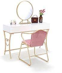 Chenyanawesom Dressing Tables Dressing Table Iron Paint Girl Makeup Table And Chair Bedroom Vanity Mirror D Bedroom Vanity Bedroom Chair Bedroom Dressing Table
