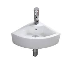 But, sometimes sink are going to dirty and stained. Wash Basin Compact Ceramic Sink Gloss White Wall Hung Corner Small Washbasin Mordern Design For Bathroom Cloakroom Toilet Wc Buy Online In Madagascar At Madagascar Desertcart Com Productid 169302287