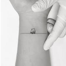 Tiny Panda Tattoo Panda Tattoo Trendy Tattoos Minimalist Tattoo