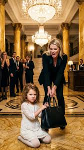 A Millionaire Accused a Little Girl of Stealing Her Handbag—Until the Child Pulled Out the Photo She Was Hiding. The little girl hit the marble floor hard enough for the entire hotel