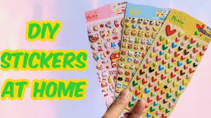 How To Make Stickers Without Double Sided Tape Diy Stickers At Home Stic How To Make Stickers Diy Stickers Sticker Paper