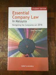 In malaysia, a company having a share capital may be incorporated as a private company. Essential Company Law In Malaysia Navigating The Companies Act 2016 Textbooks On Carousell