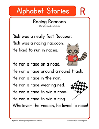 Below are some examples of these secret phonics stories. Alphabet Stories Letter R Reading Comprehension Worksheet Phonics Reading Reading Comprehension Worksheets Reading Comprehension Kindergarten
