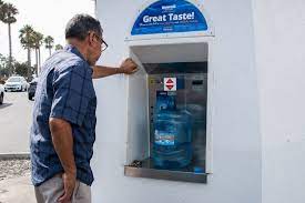 Click 'vend' and it'll dispense the corresponding item. Water Vending Businesses Tap Into Customer Fears Over Water Quality