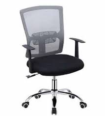 Desk chair smoked acrylic metal finish: Contemporary Front Desk Chairs