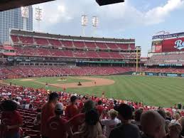 great american ball park section 136 home of cincinnati reds