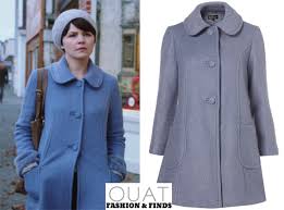 Topshop Peter Pan Swing Coat In Blue As Seen On Mary Margaret Blanchard Once Upon A Time Fashion Finds Fashion Types Of Fashion Styles Retro Fashion