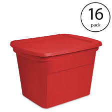 Bigant heavy duty collapsible and stackable plastic milk crates. Sterilite Heavy Duty 18 Gal Stacking Seasonal Storage Bin Red 16 Pack 16 X 17316608 The Home Depot