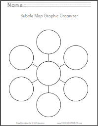 bubble map free printable worksheet student handouts