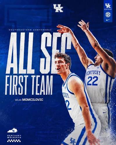 Milan Momcilovic received an NIL package over $6.5 million from Kentucky  after winning a bidding war against Louisville and Arizona. Momcilovic,  projected as an early 2nd-round pick, will make more than the