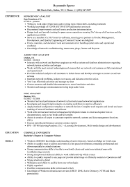 Noc Analyst Resume Samples Velvet Jobs