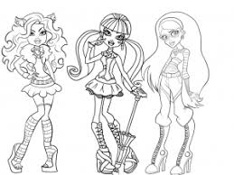 Monster high coloring page all characters printable new high. Monster High Free Printable Coloring Pages For Kids