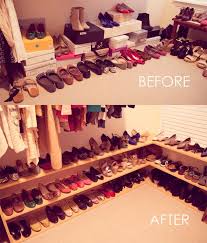 Whether it's one you've made (there are so many tutorials for doing this on the internet) or simply one you've bought, clothes racks are a great asset to a room without a closet. Ideas To Organize Your Closet Before And After