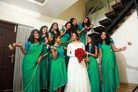 Kerala Christian Wedding Bridesmaids Bridesmaid Saree Marriage Dress Dress Code Wedding